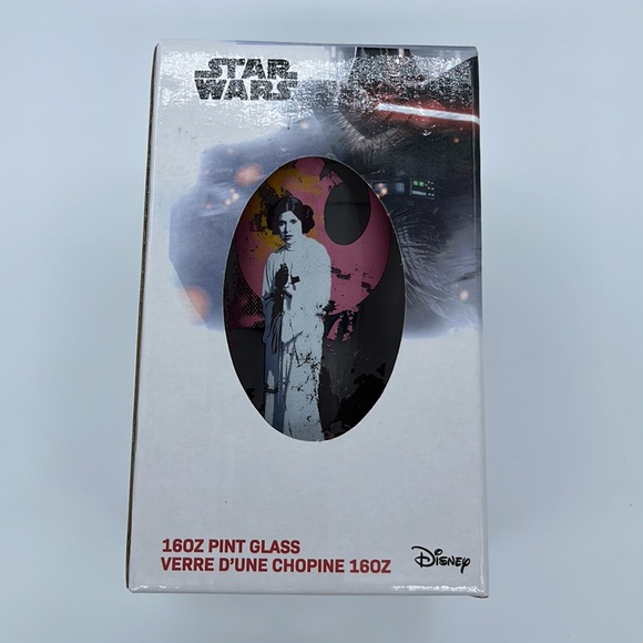 Star Wars glass pints. New. Set of 4. Luke Skywalker, Leia, Chewbacca, Han Solo - Picture 2 of 8